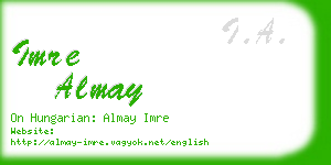 imre almay business card